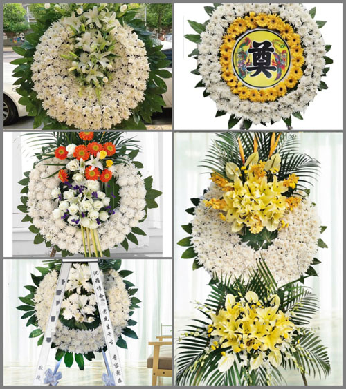 山东青岛胶州市营海街道敖上村花圈速递